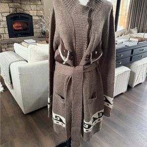 Stetson Brown and Cream Women's Cardigan